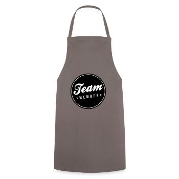 Team Member - Cooking Apron - grey - Front - AI Model Male 185 dark (185cm)