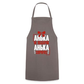 Anna disant en tenue russe Russie pour - Tablier de cuisine - gris - Devant - AI Model Male 185 dark (185cm)