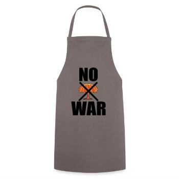 Peace No War No War - Cooking Apron - grey - Front - AI Model Male 185 dark (185cm)