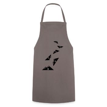 Mountains Icon - Cooking Apron - grey - Front - AI Model Male 185 dark (185cm)