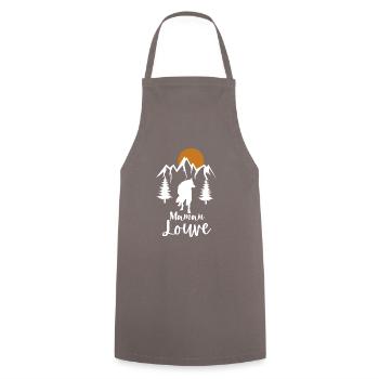 Maman Louve 1 - Tablier de cuisine - gris - Devant - AI Model Male 185 dark (185cm)