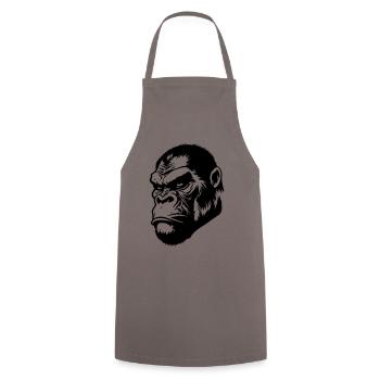 Tête de gorille - Tablier de cuisine - gris - Devant - AI Model Male 185 dark (185cm)