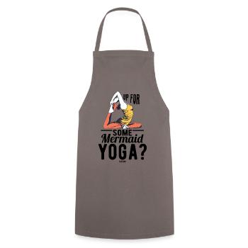 Méditation Yoga Mermaid Sports - Tablier de cuisine - gris - Devant - AI Model Male 185 dark (185cm)