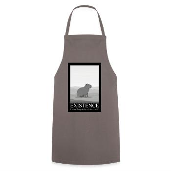 Lustiges Existenzzitat – Capybara-Sarkasmus - Kochschürze - Grau - Vorne - AI Model Male 185 dark (185cm)