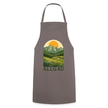 Allgäu Alpine Nature - Kochschürze - Grau - Vorne - AI Model Male 185 dark (185cm)