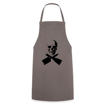 Maler - Kochschürze - Grau - Vorne - AI Model Male 185 dark (185cm)