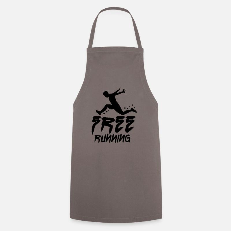 free running - Cooking Apron - grey