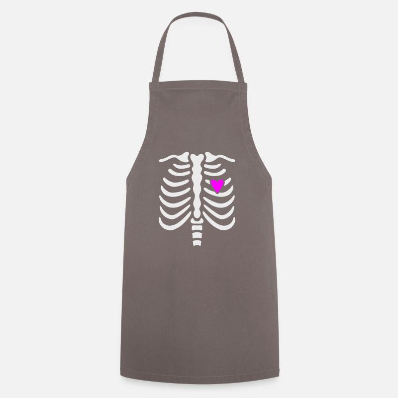 maternity_skeleton_top - Cooking Apron - grey