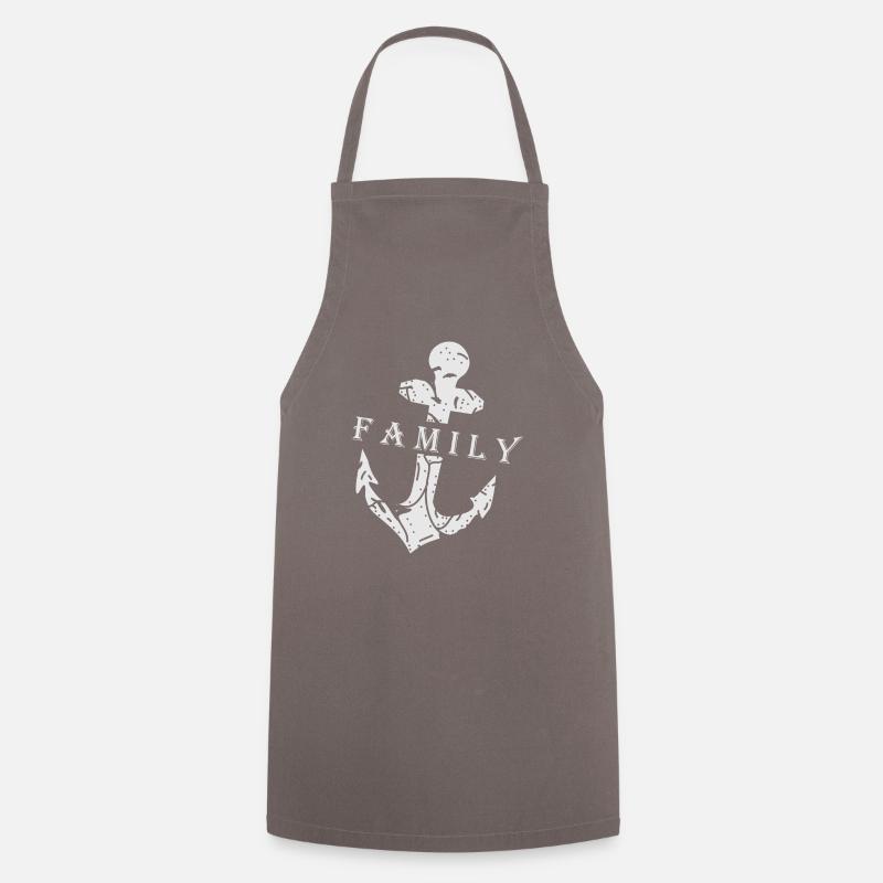 anchor - Cooking Apron - grey