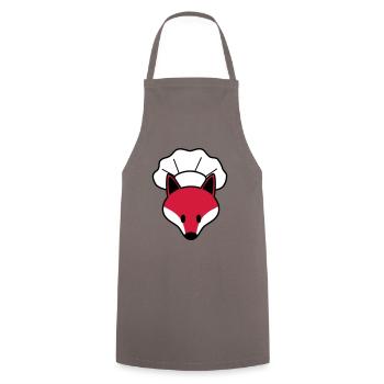 Fox en chef avec une toque - Tablier de cuisine - gris - Devant - AI Model Male 185 dark (185cm)