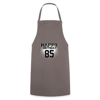 85 Happy Birthday Cool Bestseller Vintage Design - Kochschürze - Grau - Vorne - AI Model Male 185 dark (185cm)