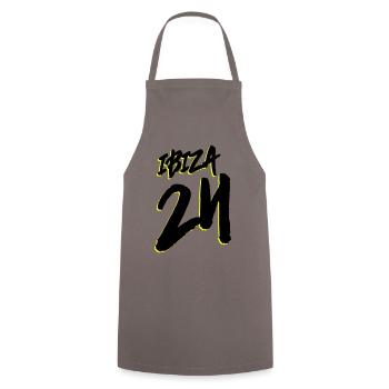 Ibiza 24 - Cooking Apron - grey - Front - AI Model Male 185 dark (185cm)
