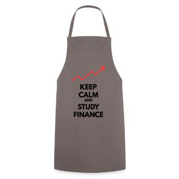 Money and Finance - Cooking Apron - grey - Front - AI Model Male 185 dark (185cm)