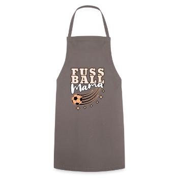 fußball mama mutter spruch geschenk - Kochschürze - Grau - Vorne - AI Model Male 185 dark (185cm)
