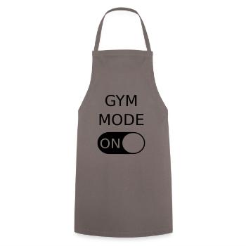 Gym Mode - Kochschürze - Grau - Vorne - AI Model Male 185 dark (185cm)