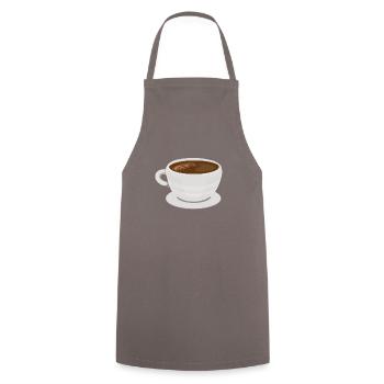 coffee mug - Cooking Apron - grey - Front - AI Model Male 185 dark (185cm)