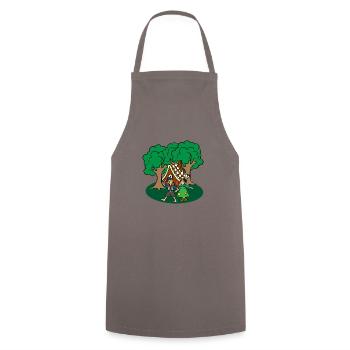 Hansel et Gretel - Tablier de cuisine - gris - Devant - AI Model Male 185 dark (185cm)