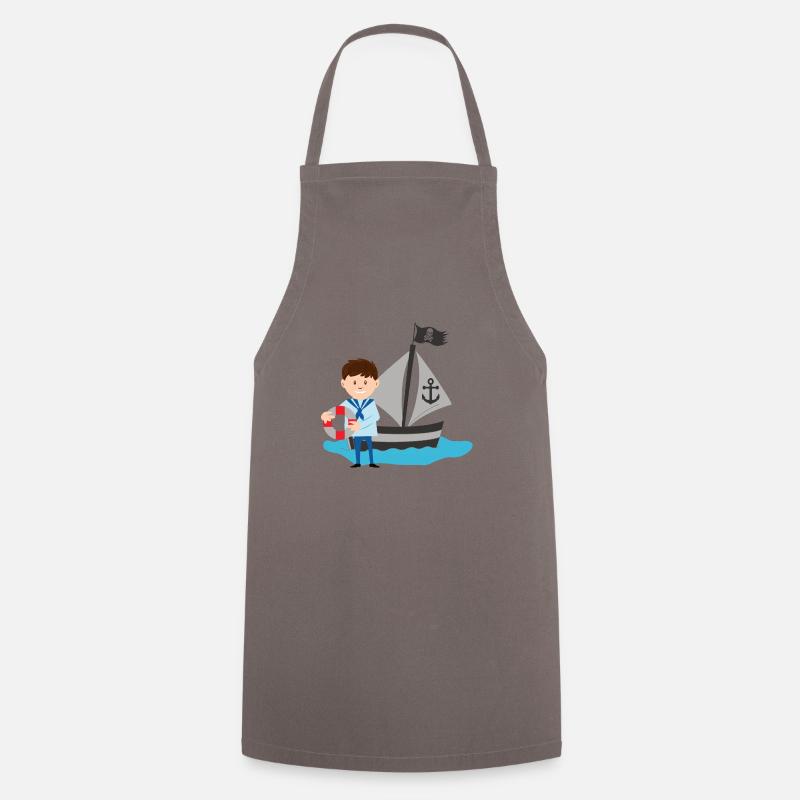 Pirate sailor dulli - Cooking Apron - grey