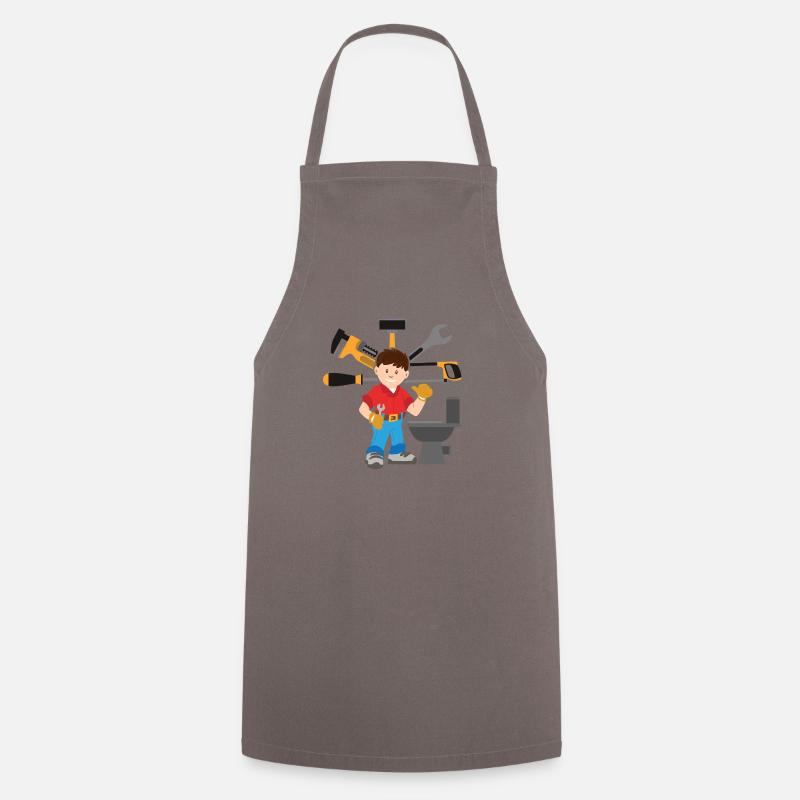 Clerk Dulli - Cooking Apron - grey