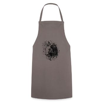 Donkey ink stain - Cooking Apron - grey - Front - AI Model Male 185 dark (185cm)