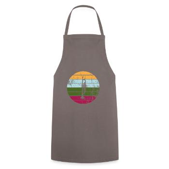 Trumpet - Cooking Apron - grey - Front - AI Model Male 185 dark (185cm)