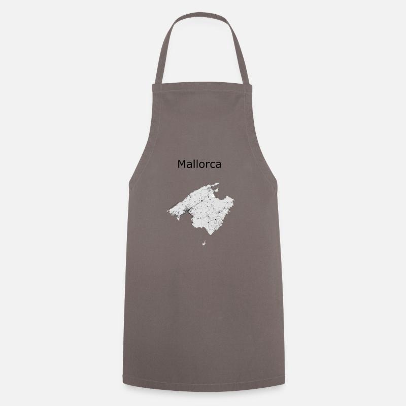 stylized street map Mallorca - Cooking Apron - grey