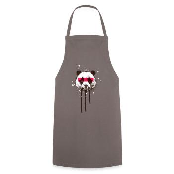 Ours | Graffiti | Murale | Street Art | abstrait - Tablier de cuisine - gris - Devant - AI Model Male 185 dark (185cm)
