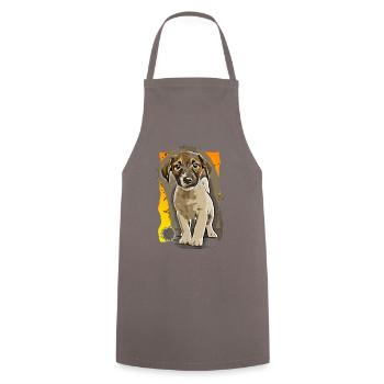 The One - Cooking Apron - grey - Front - AI Model Male 185 dark (185cm)