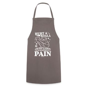 Koala Quote Idée cadeau - Tablier de cuisine - gris - Devant - AI Model Male 185 dark (185cm)