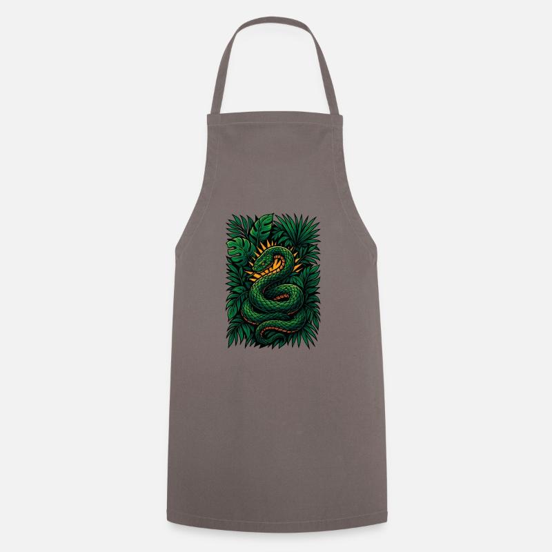 Sunburst Serpent - Tablier de cuisine - gris