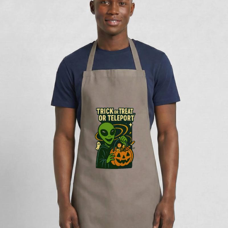 Alien Halloween T-Shirt – Süßes oder Saures... oder... Kochschürze