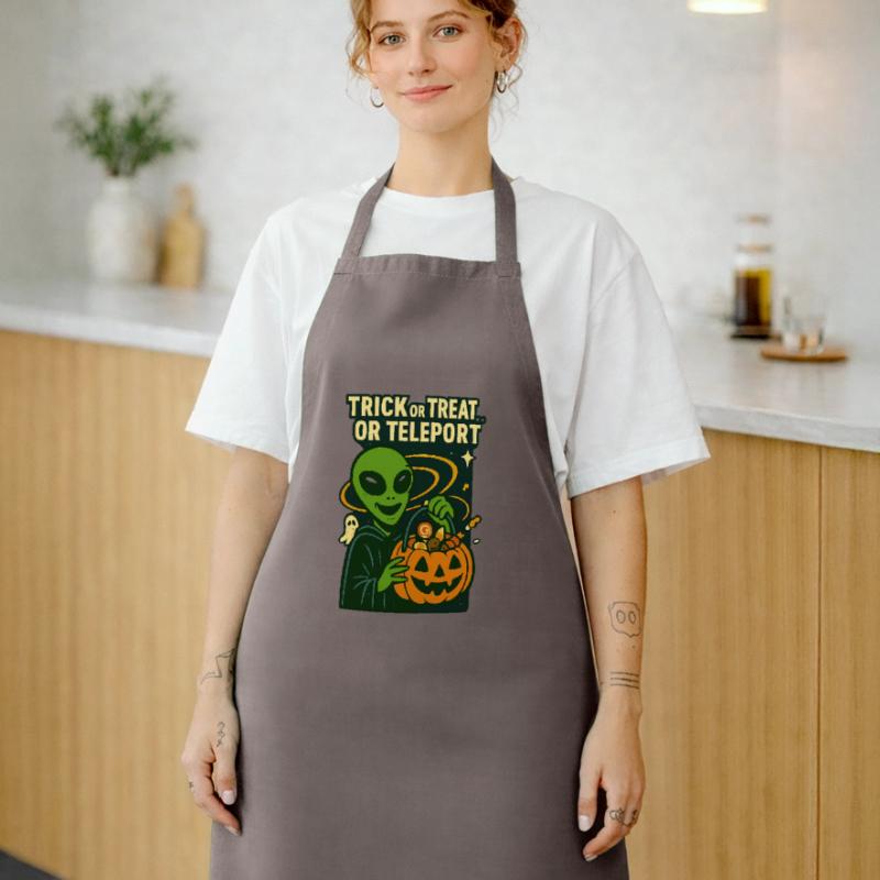 Alien Halloween T-Shirt – Süßes oder Saures... oder... Kochschürze