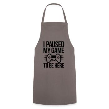 gaming - Cooking Apron - grey - Front - AI Model Male 185 dark (185cm)