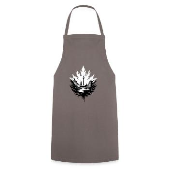 Your city Berlin - Cooking Apron - grey - Front - AI Model Male 185 dark (185cm)