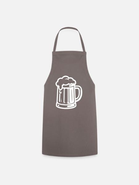 Bier Bierkrug - Kochschürze - Grau