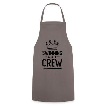 Swimming Crew - Kochschürze - Grau - Vorne - AI Model Male 185 dark (185cm)