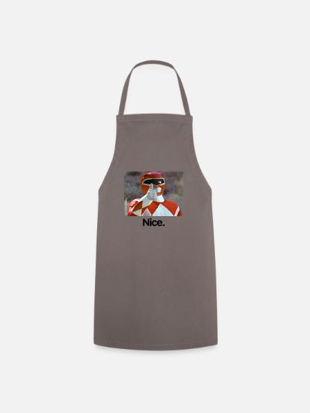 Power Rangers Rouge Ranger Nice - Tablier de cuisine - gris