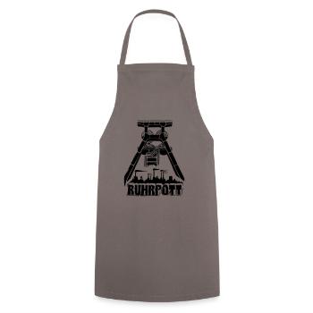 Dirty Ruhrpott Shirt - Kochschürze - Grau - Vorne - AI Model Male 185 dark (185cm)