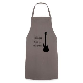 Cadeau de passe-temps pour instrument de basse - Tablier de cuisine - gris - Devant - AI Model Male 185 dark (185cm)