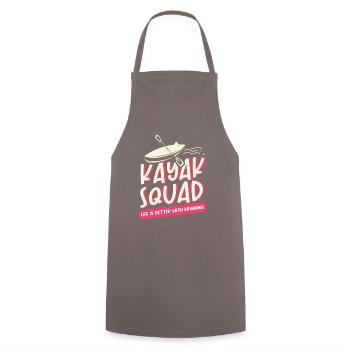 Kayak Squad Canoë-kayak Sports nautiques - Tablier de cuisine - gris - Devant - AI Model Male 185 dark (185cm)