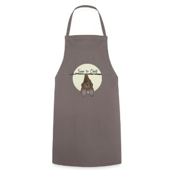 Chauve-souris - Il est temps de se détendre - Tablier de cuisine - gris - Devant - AI Model Male 185 dark (185cm)