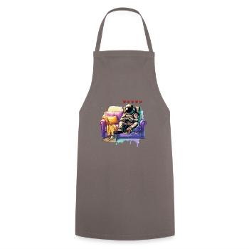 Astronaut Gamer - Cooking Apron - grey - Front - AI Model Male 185 dark (185cm)