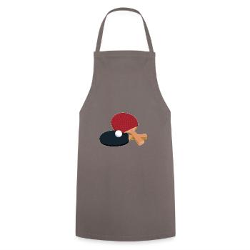 Table tennis bats Handle types Table Table tennis - Cooking Apron - grey - Front - AI Model Male 185 dark (185cm)