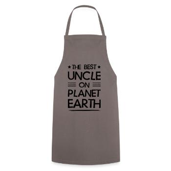 Best Uncle Saying - Cooking Apron - grey - Front - AI Model Male 185 dark (185cm)