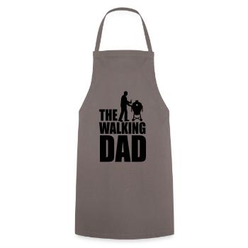 The walking dad Kamado BBQ beer Father's Day gift - Cooking Apron - grey - Front - AI Model Male 185 dark (185cm)