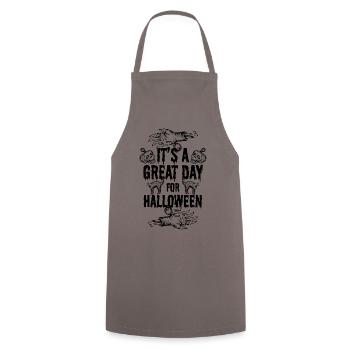 Halloween creepy - Cooking Apron - grey - Front - AI Model Male 185 dark (185cm)
