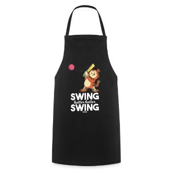 Tiger Ball Kids Batsman - Cooking Apron - black - Front - AI Model Male 185 dark (185cm)