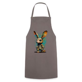 Buddy Bunny - Cooking Apron - grey - Front - AI Model Male 185 dark (185cm)