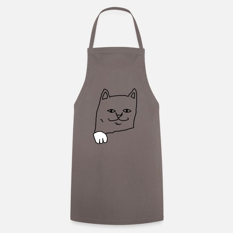 cat - Kochschürze - Grau