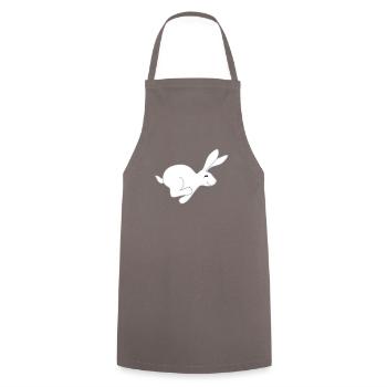 fast bunny - Cooking Apron - grey - Front - AI Model Male 185 dark (185cm)